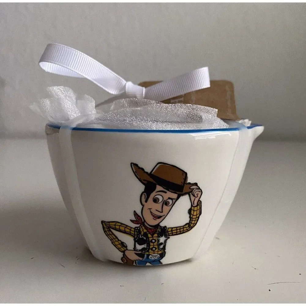 Rae Dunn Toy Story Pixar Measuring Cups Woody Buzz Aliens Jesse‎ Ceramic NEW